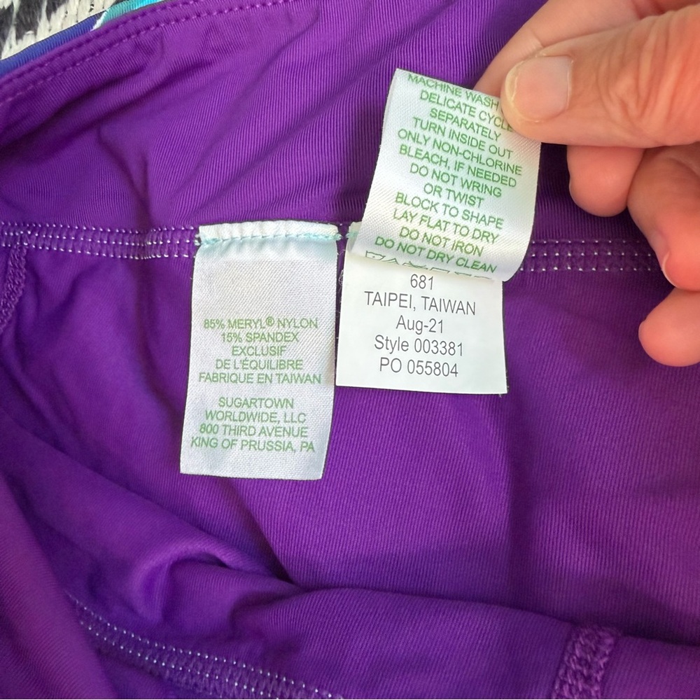 Lilly Pulitzer Luxletic Gardenia Skort Sz S Don’t Wanna Leaf UPF Skirt Shorts EC - Picture 9 of 11